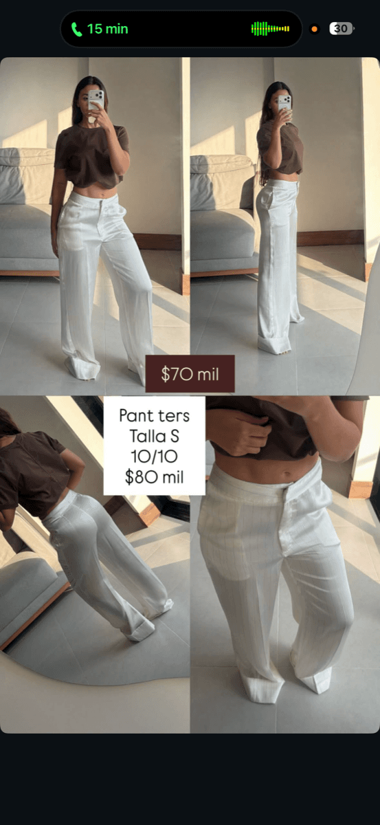 Pantalón sastre blanco