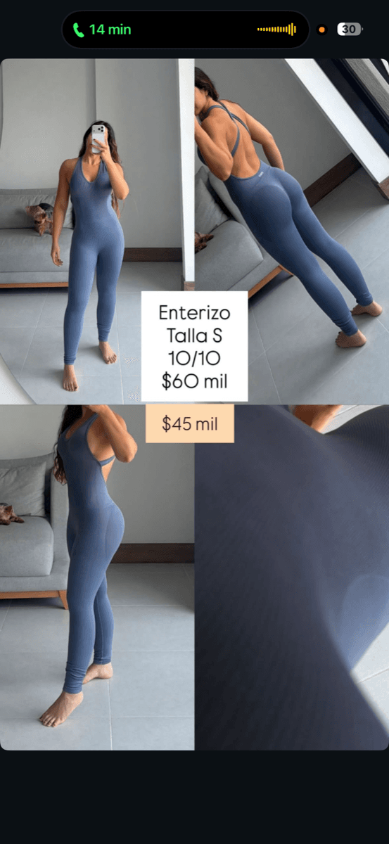 Enterizo azul gris