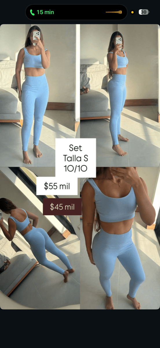 Set deportivo azul cielo
