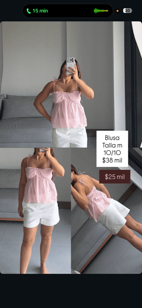 Blusa de tirantes
